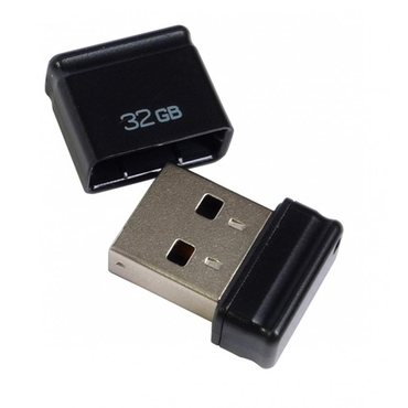 Память USB 2.0 32 GB Qumo Nano Black, черный (QM32GUD-NANO-B)